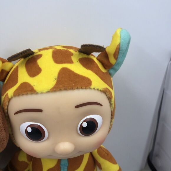 Lot of 2 Cocomelon JJ Giraffe & Monkey 8" Plush Doll Soft Toy w/ Plastic Face - Picture 5 of 12